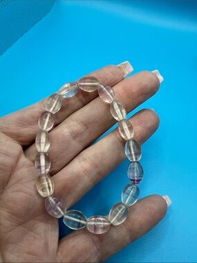 Fluorite Bead Stretch Bracelet - Women Jewelry